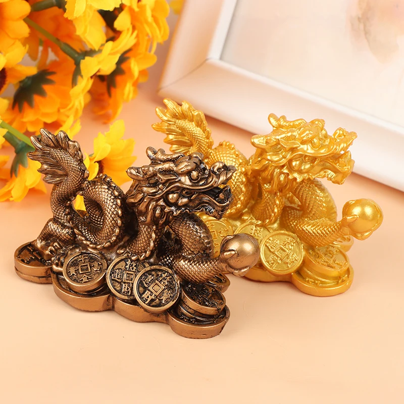 

Chinese Auspicious Dragon Statuette Chinese Auspicious Dragon Statuette Resin Sculpture Decoration Home Office Decoration