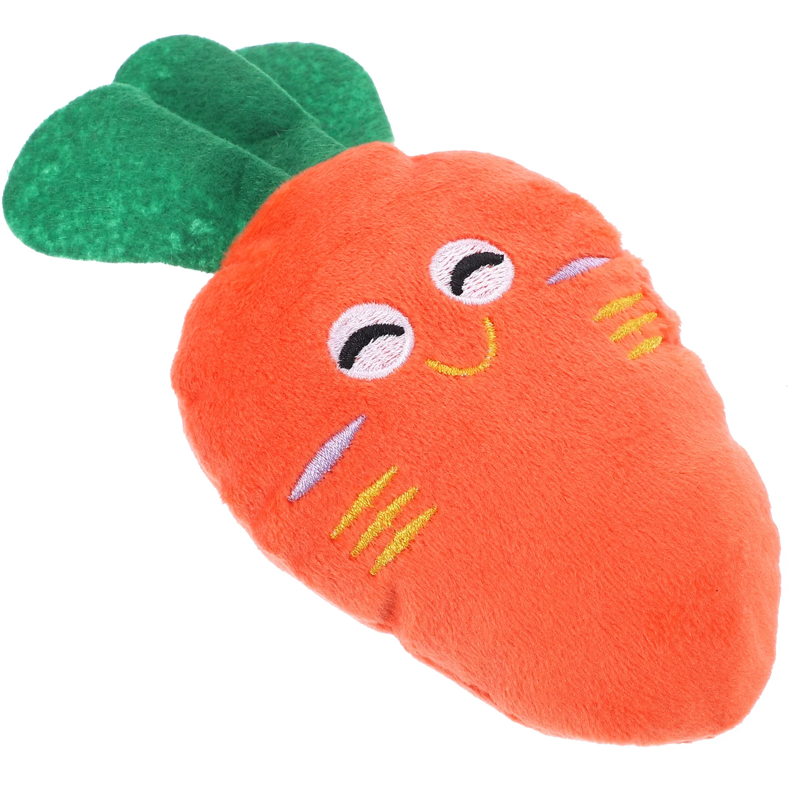 

Carrots Plush Toy Vegetable Toys Cat for Dog Pet Polypropylene Fibers Squeak Chew