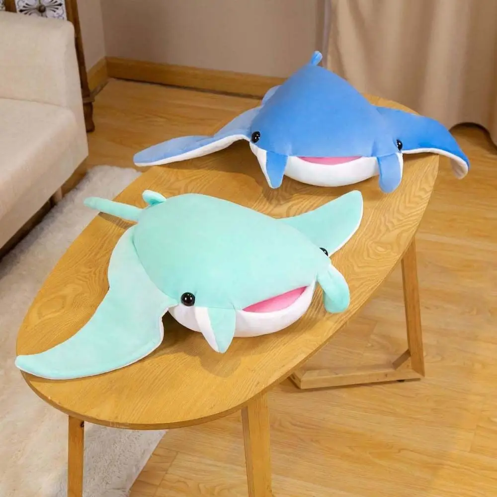 

Home Decoration Mobulidae Plush Pillow Ray Rajiformes Fish Plush Toy Manta Ray Plush Doll Marine Life Doll Stuffed Plushie Doll