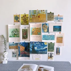 Nordic Retro Wall Decorative Art Postcard Stickers - DIY Photo Card Wall Decor (Style I)