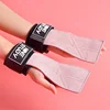 1Pair Cowhide Gym Gloves Pull-up Lifting Gymnastic Crossfit Anti-Skid Belt Wraps Support Palm Protection Pad Gloves For Women 1