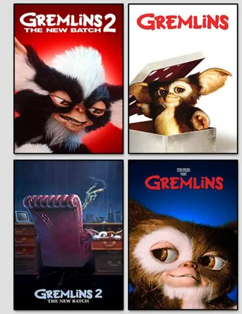 

Gremlins Movie Print Art Canvas Poster For Living Room Decor Home Wall Picture