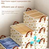 3Pcs Cartoon Koala Storage Box Home Clothing Storage Basket Wardrobe, Dormitory Storage Box, Fabric Clothing Drawer Storage Box 3