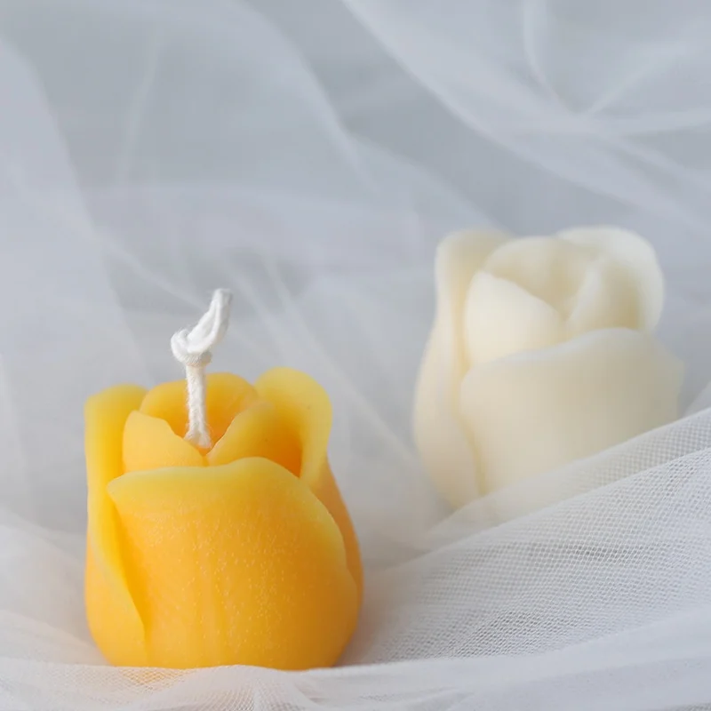 3D Rose Flower Candle Mold Handmade DIY Flower Soap Chocolate Cake Mold Silicone Mold Soap Forms Soap Making Supplies