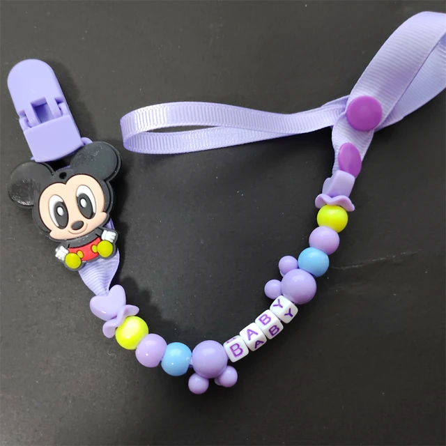 Chupete de bebé con letra dorada, chupete brillante personalizado con clips  para chupete y funda antipolvo para baby shower, fotografía de cumpleaños