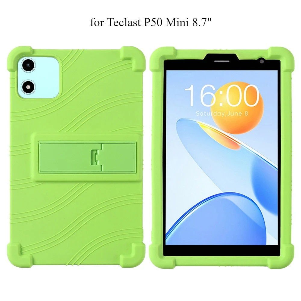 Shockproof Multi-Angle Stand Silicone Protective Tablet Case, 8.7 Inch