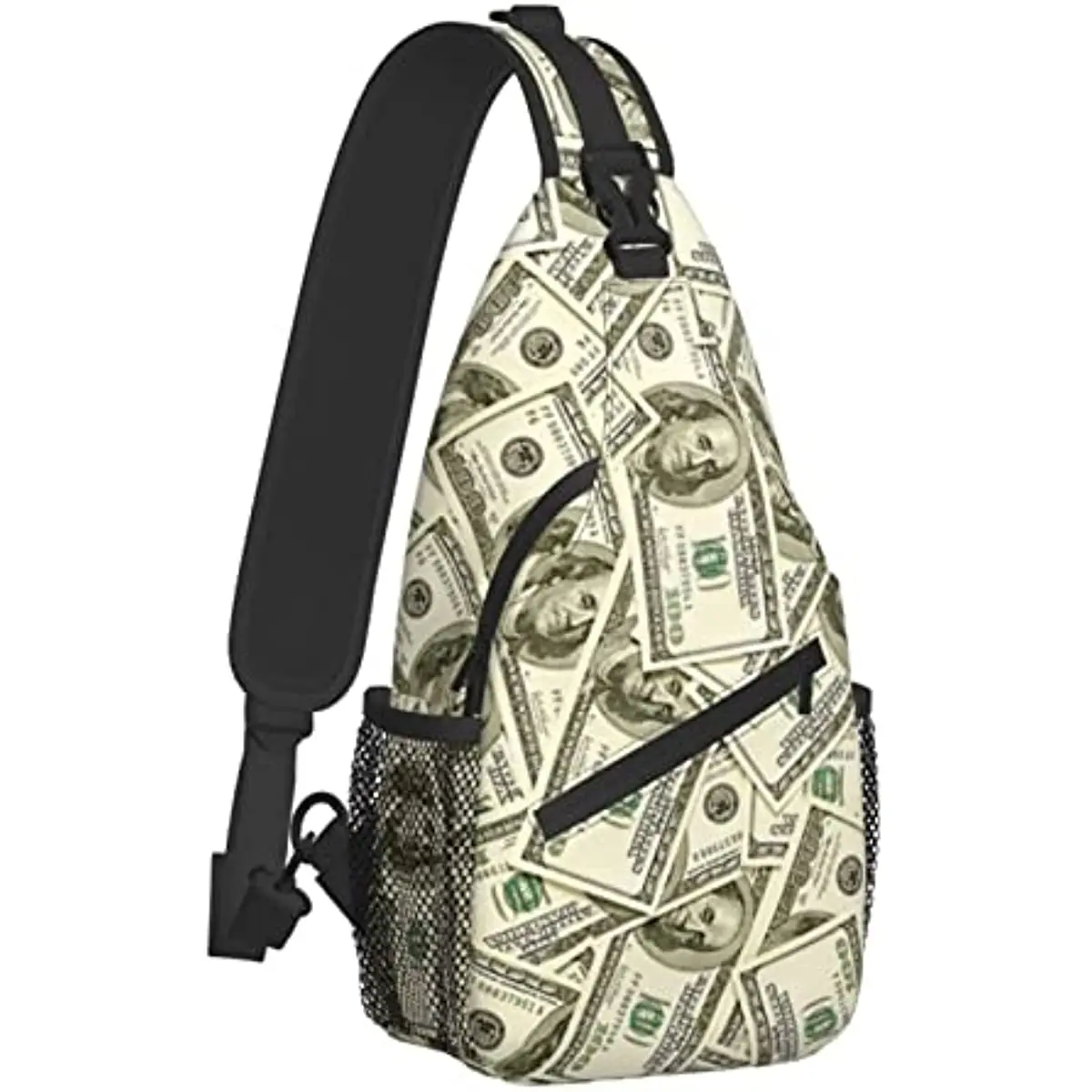 

Dollars Money Unisex Chest Bags Crossbody Sling Backpack Travel Hiking Daypack Crossbody Shoulder Bag for Women Men