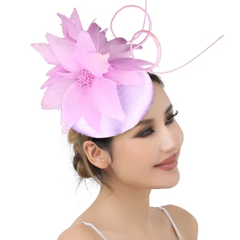 Elegante sposa sposa fiori fascinator copricapo moda donna festa cena accessorio per capelli bel copricapo da sposa