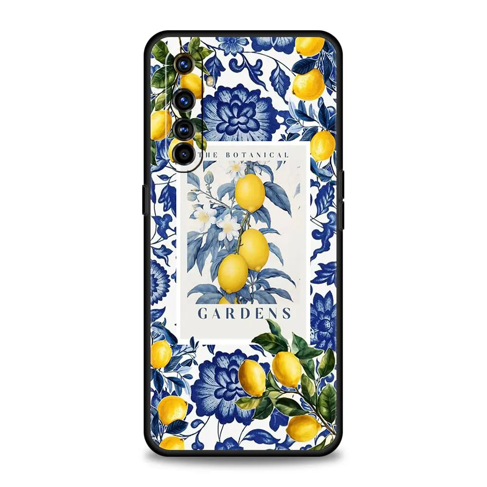 Vibrant Summer Fruits Lemon Print Phone Case Cover