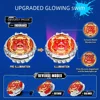Infinity Nado 6 Proskill Pack - Blazing War Bear Glowing Spinning Top,Sword Launcher with Optional Rotation Direction Kid Toy 5