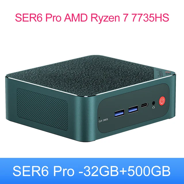 Beelink ser6 pro 6800h 7735hs mini pc win 11 pro amd ryzen 7 rdna2 ddr5