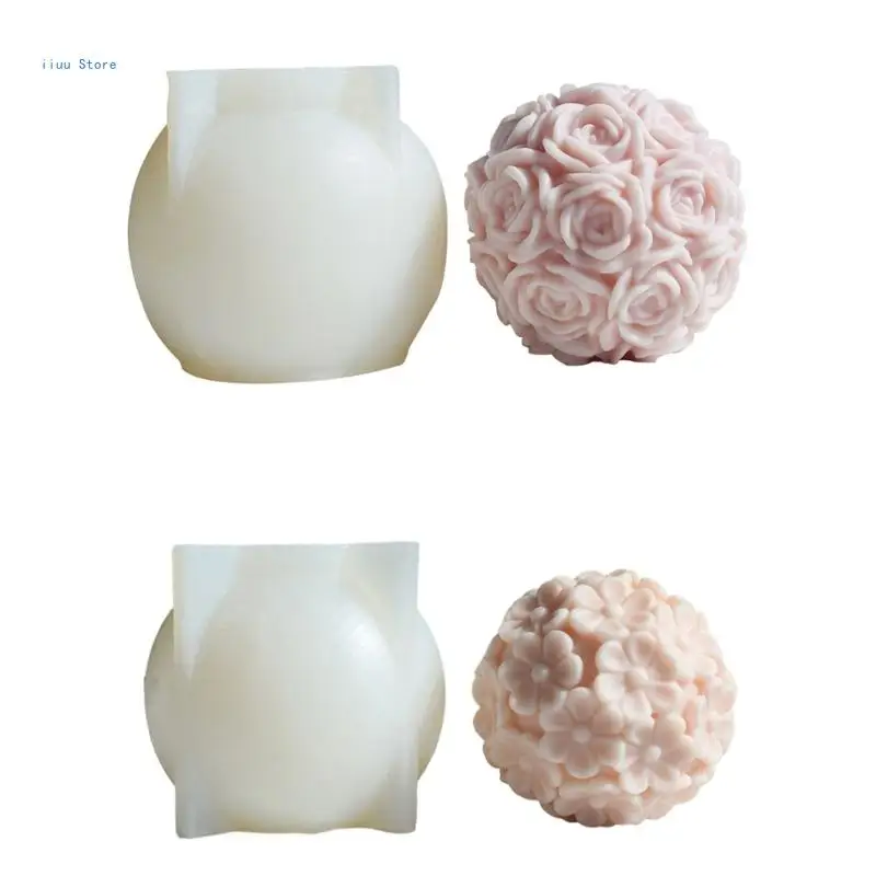 

Rose Balls Aromatherapys Scenteds Resin Mold Gypsum Soap Mold DIY