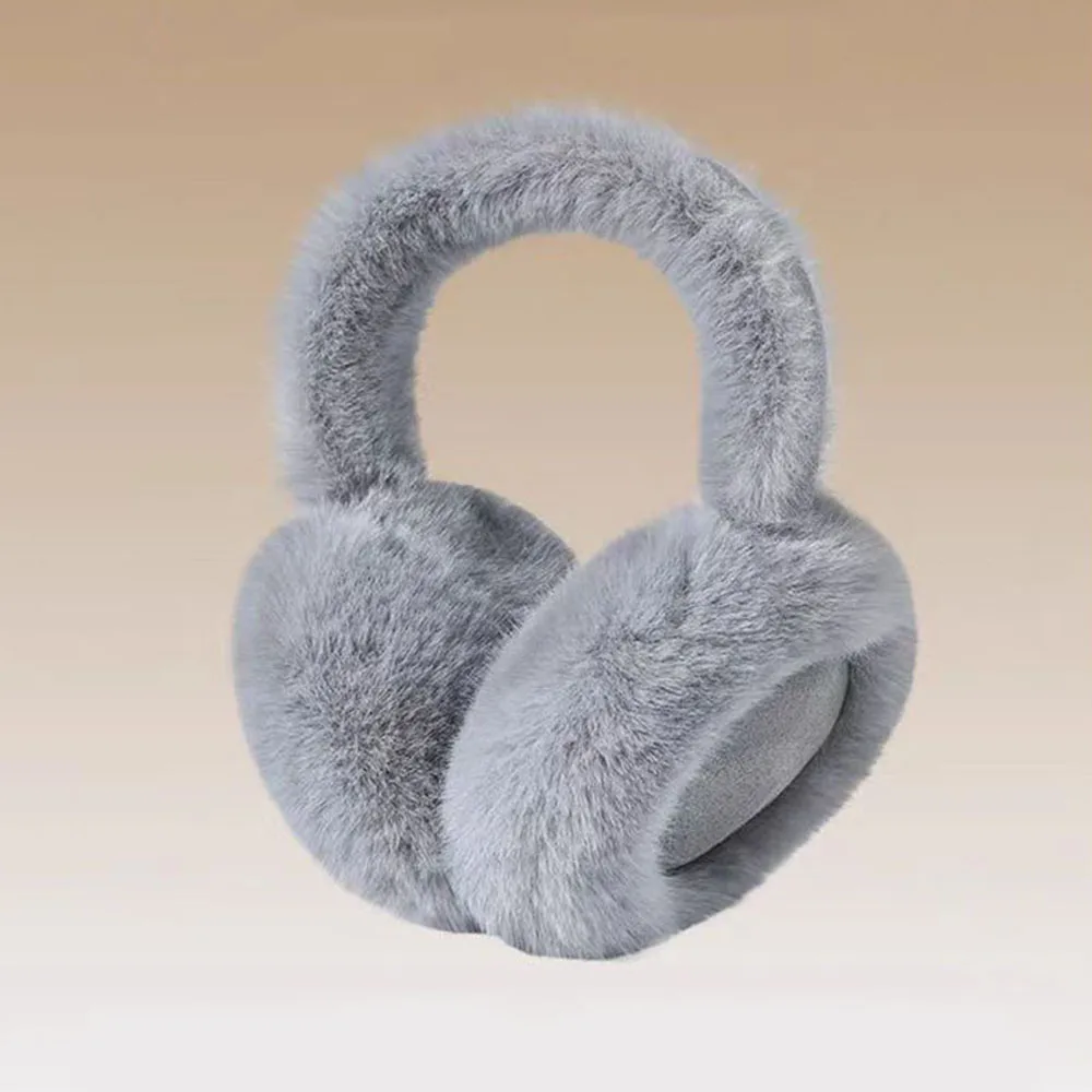 Fashion Autumn Winter Earmuffs for Women Men Ear Warmer Plush Solid Color Adjustable Foldable Ear Muffs Earflap Earmuffs warm earmuffs