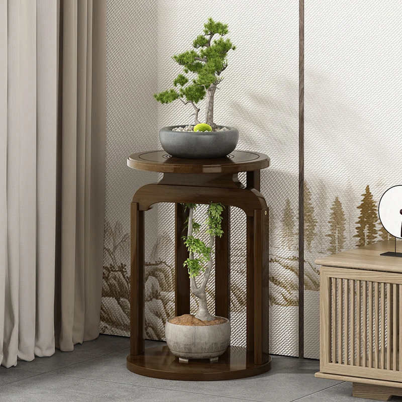 Bamboo Plant Stand Indoor Chinese Style Flower Pot Holder Living Room Vertical Garden Organizer Multi-Tier Flower stand