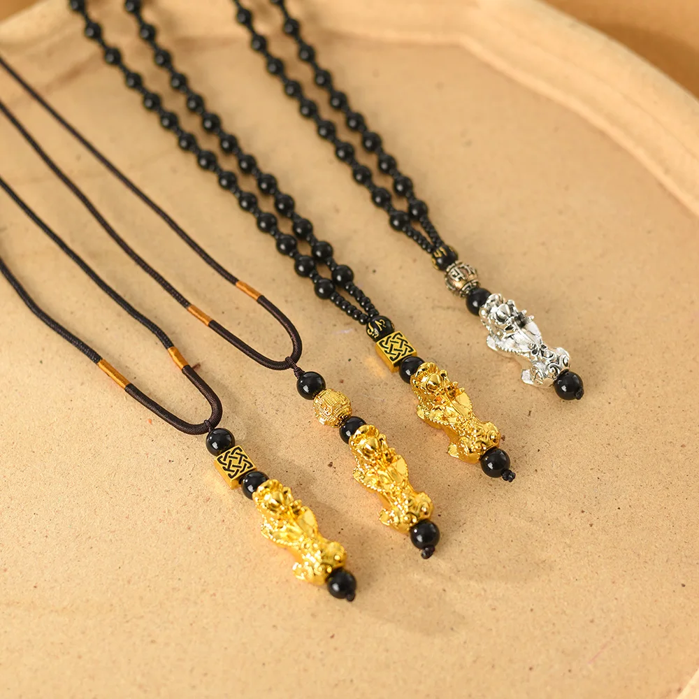 Pixiu Pendant Necklace Bring Wealth and Good Luck Charm Necklace