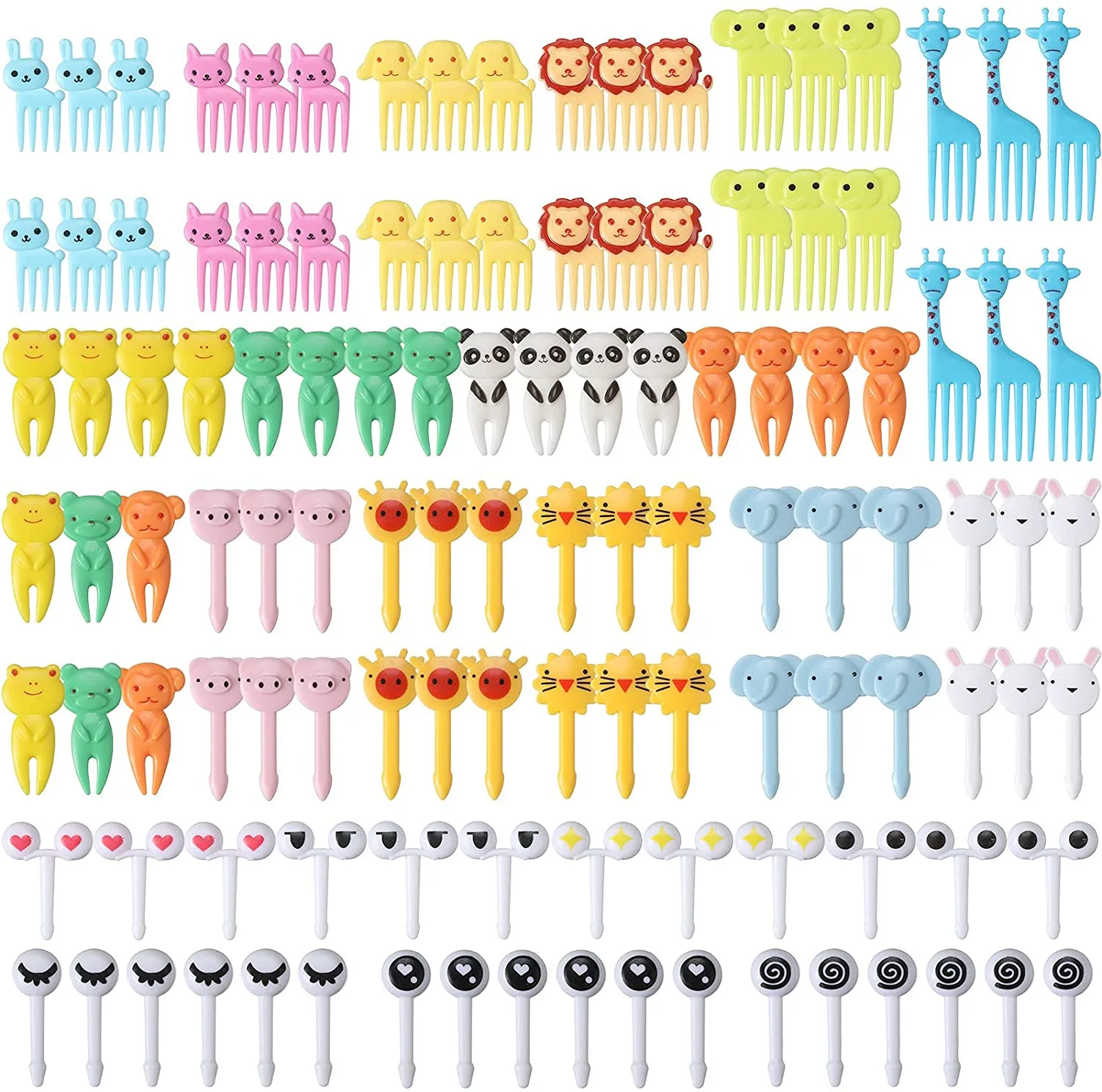 Fruit Forks For Children Lunch Box Watermelon Mini Plastic Dessert Pastry Kids Snack Forks Set Small Kawaii Dessert Cake Fork- fruit fork