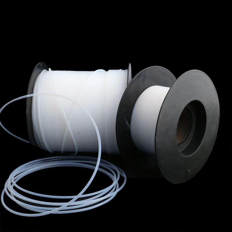 PTFE Tube 150V Insulated Hose Rigid PTFE Translucent Tube ID 0.3mm-8.4mm 1-30M for 3D Printer Parts