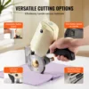 VEVOR 170W/250W Fabric Cutter Electric Rotary Fabric Cutting Machine 1“ / 1.1" Cutting Thickness Octagonal Knife with Blade 5