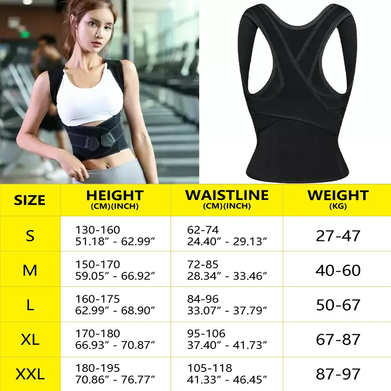 Dropshipping Stock Adjustable Back Posture Corrector Belt Women Men Prevent  Slouching Relieve Pain Posture Corrector