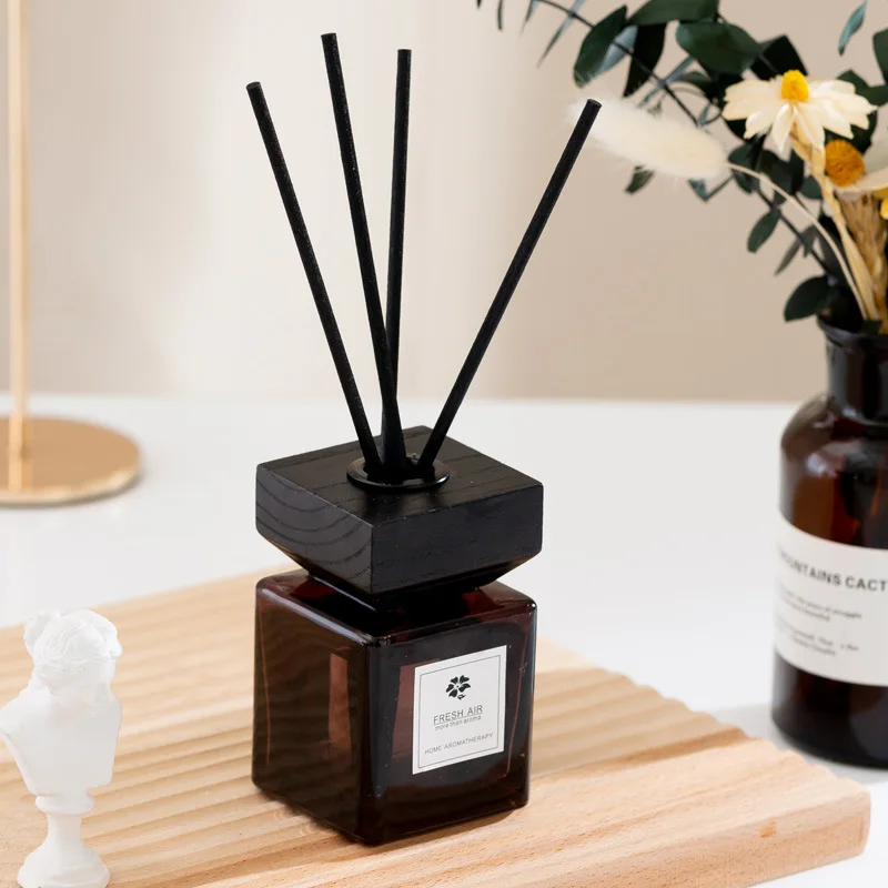 Y 100ml Glas Diffusor Flasche Wohnheim Zimmer Holtel Reed Diffuser Set Bad  Ätherisches Öl Hause Luft von Getrocknete Rattan unsterblich Blume -  AliExpress