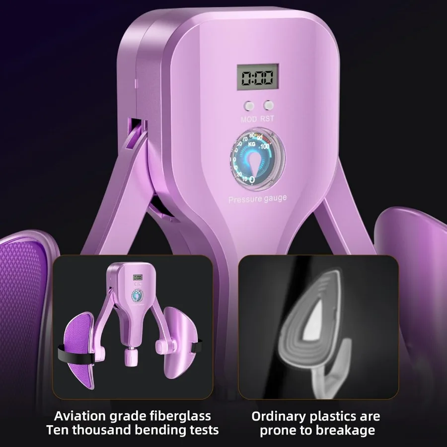 Thigh Trainer Max 176 lbs Pelvic Floor Muscle Kegel Exercise Devices, Inner Thigh Exerciser Kegel Trainer for Women Men