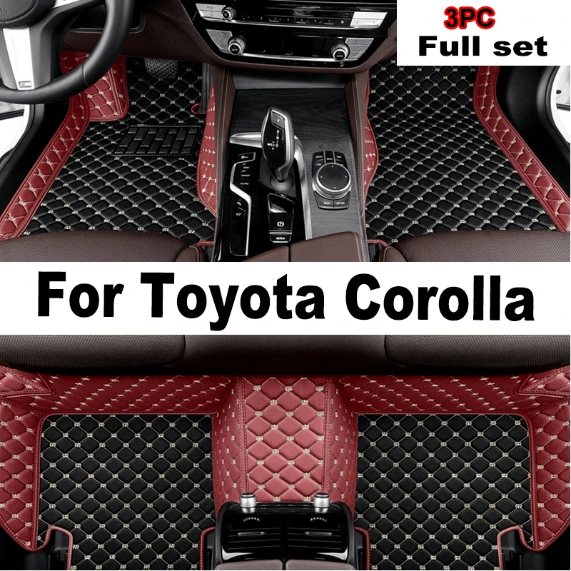 

Leather Car Floor Mats For Toyota Corolla E210 210 2019 2020 2021 Floorliners Carpets Rugs Pads Interior Parts Accessories