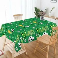 Soccer Tablecloth Sport Birthday Table Cover Football Birthday Decorations Plastic Sport Theme Party Decor Party Supplies 2