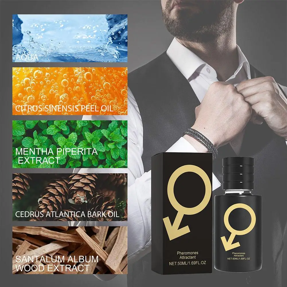 50ml Pheromone Perfume for Women And Men Long-Lasting Fragrance Aroma Dating Romantic Pheromones Attractive Flirting Spray pheromone essential oil