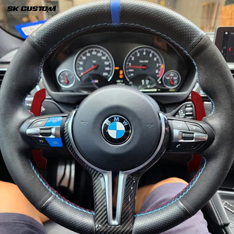 BMW 마그네틱 스티어링 휠 패들 시프터, 3567 시리즈 G20 G30 G87 M2 M3 M4 F20 F30 F45 용 개조 스티어링 휠 패들 시프트