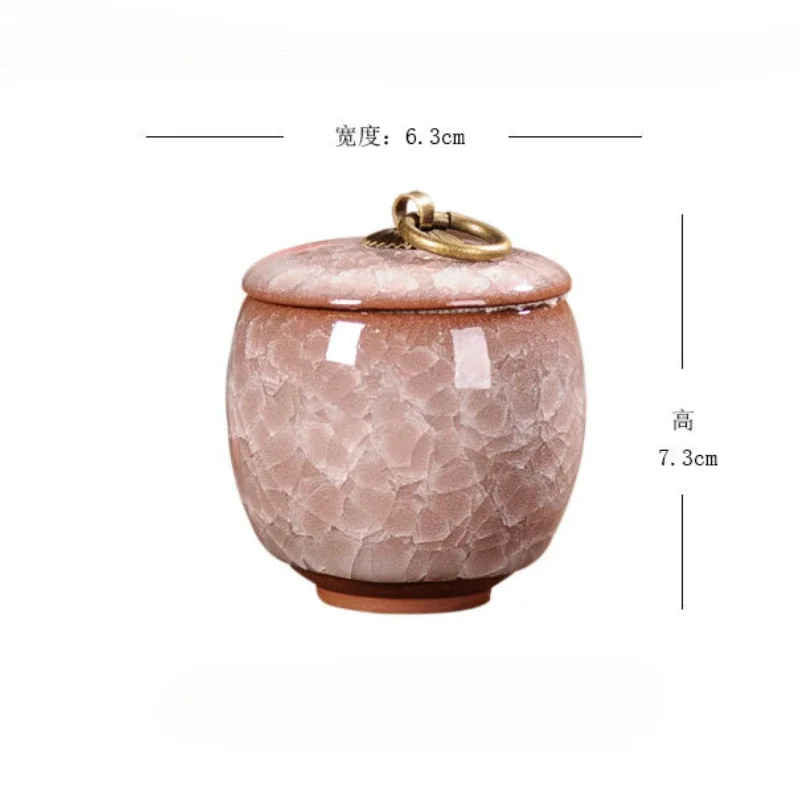Ceramic Caddies Tea Container Coffee Canister Porcelain Tea Caddy Storage Box Container