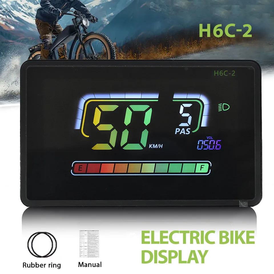 M6H ELECTRIC BIKE LCD Display Meter Tableau de Bord 24V-60V Universal E
