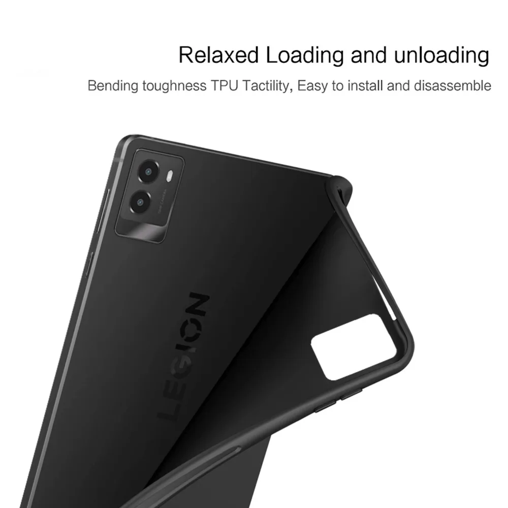 Enhanced Shockproof Black Silicone Tablet Case - 8.8 Inch TPU Protective Back Cover