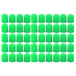 Durable Universal Tire Valve Stem Dust Caps - Set of 4 for 100pcs (Green)