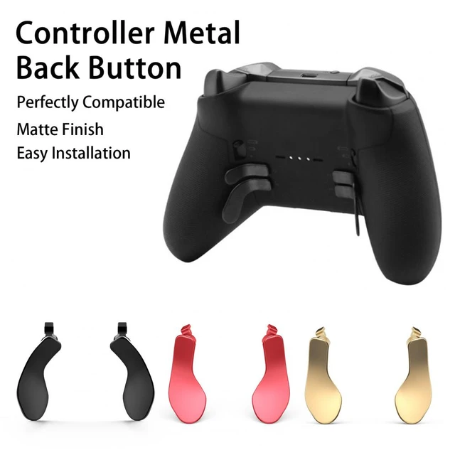 Controlador de paleta trasera de 4 piezas, reemplazo de accesorios  intercambiables, mango de Metal, llave trasera para controlador PS5 Edge