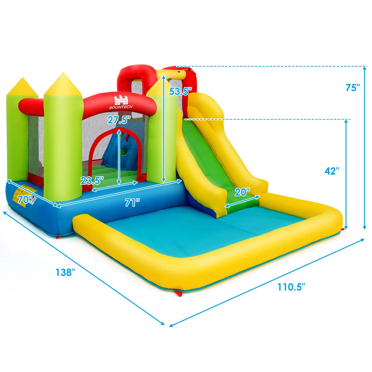 Inflatable Bounce House & Water Slide 2