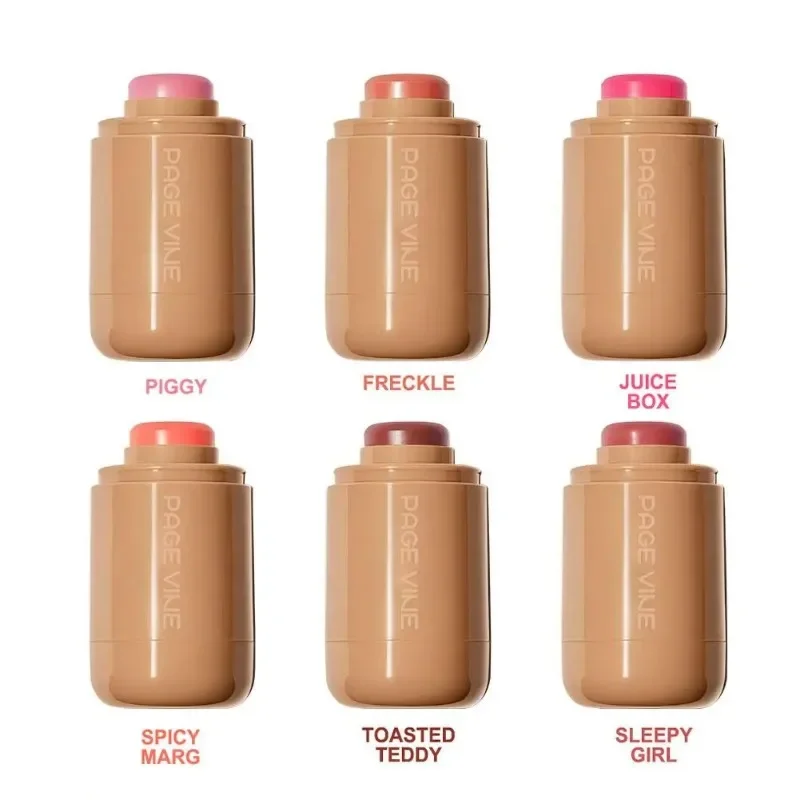 New Blush Stick Cream PAGE VINE Pocket Lip Cheek Pocket Rouge Highlights Brighten Natural Hydrating Korea Pink Cosmetics powder blusher blush stick blush powder blush plate facial blusher monochrome blush blush cream cream blusher rose blush