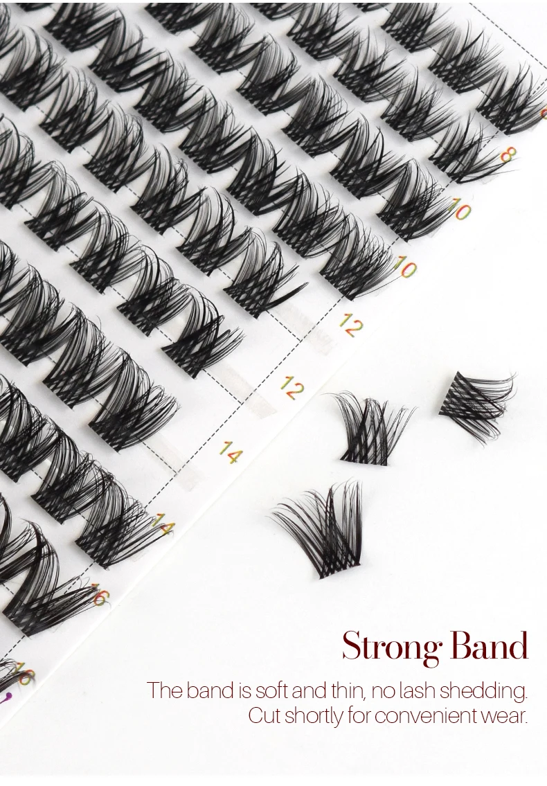 H & l seit 1990 diy segmentierte falsche Wimpern einzelne Wimpern Frauen Make-up-Produkte Cosplay Wimpern – Detail 11