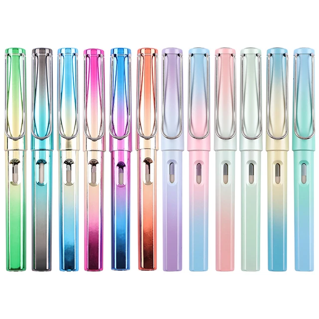 Gradient Infinity Pencils No Sharpening Pencils No Ink Kawaii Unlimited Pens Art Supplies School Stationery Nib Eraser 5