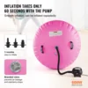 VEVOR Air Mat Tumble Track Air Spot Air Barrel Gymnastic Equipment with Electric Pump Tumbling Backbend Trainer for Home Use/Gym 4