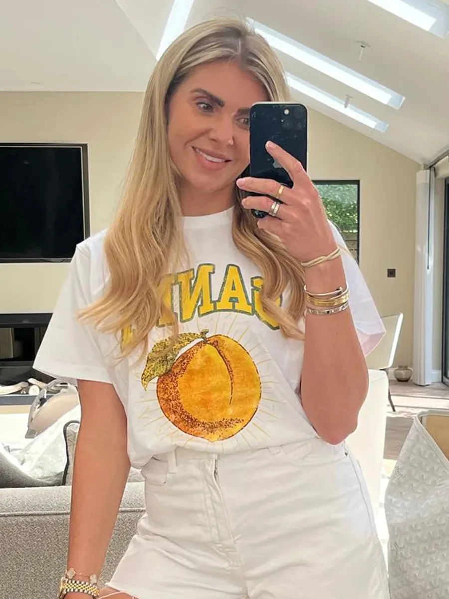 

Sweet Fruit Graphic Print T-shirt Women Summer New Fashion Sweetwear O-neck Cotton Short Sleeve Tees Casual Vintage Tops Clothes