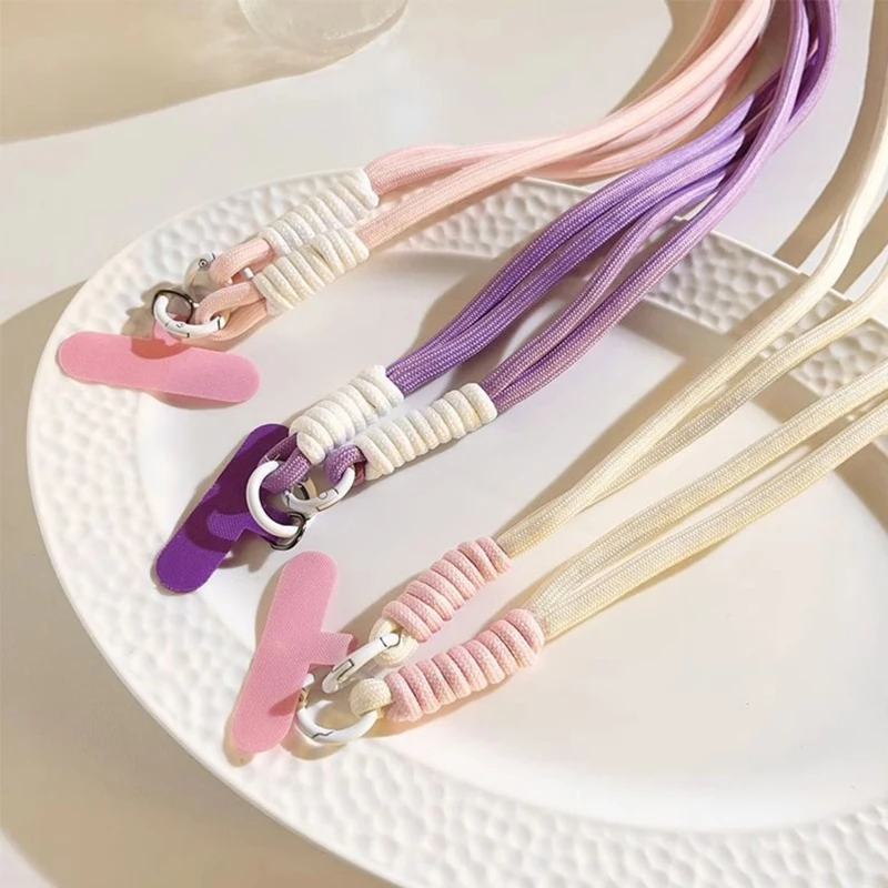 Multicolour Cute Crossbody Lanyard Strap with Chain – Anti-Lost Security Wristband 120CM