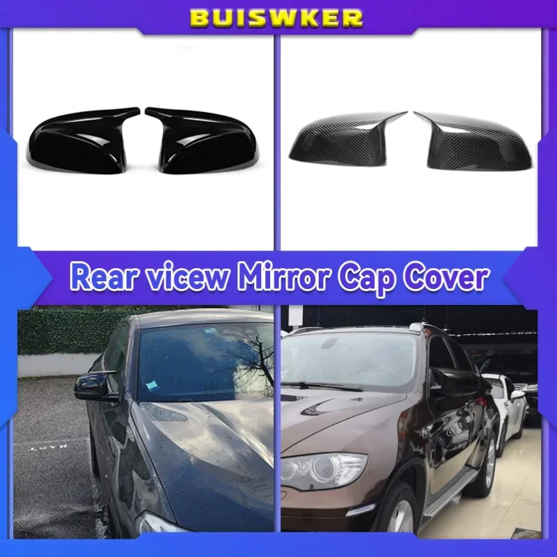 Per Bmw X5 G05 X4 G02 X3 G01 2018 ~ 2020 Car Rear View Side Wing Mirror Cap Gloss Black Cover Di Ricambio Accessori Auto 2019