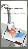 110 V/220 V chauffe-eau électrique robinet instantané robinet d'eau chaude chauffage froid robinet chauffe-eau instantané sans réservoir 3KW 5