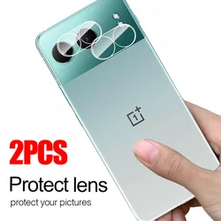 Dual Pack 3D Curved Camera Tempered Glass Lens Protector with Protective Back Film for 2 Pieces (For OnePlus Nord 4)