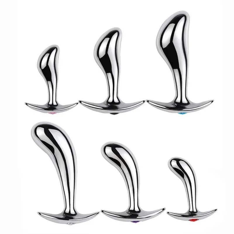 Metal Prostate Massager Anal Plug P-spot Stimulator For Men Women_voghion.com
