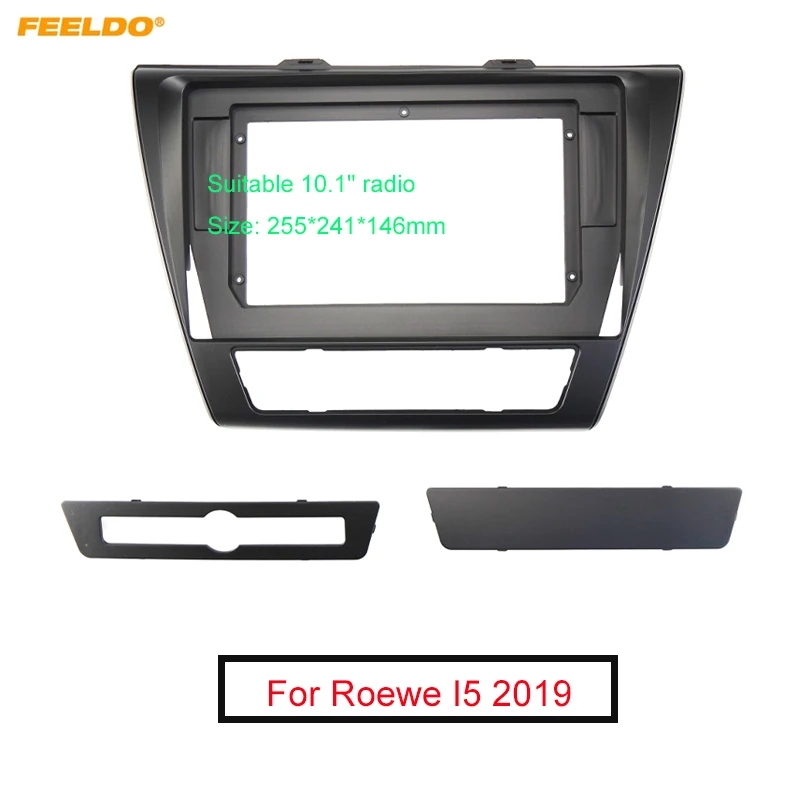 Feeldo Car 2Din Audio Face Plate Fascia Frame Per Roewe I5 2019 10.1 "Grande Schermo Radio Stereo Panel Dash Mount Refitting Kit