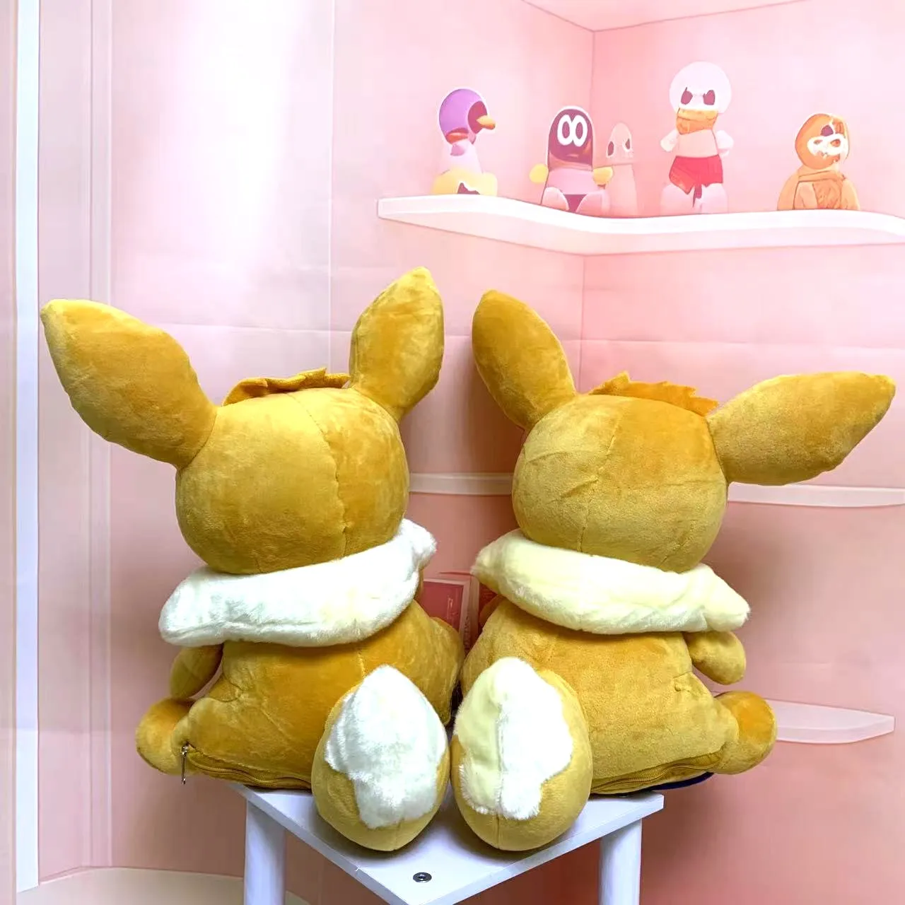 Hot 30cm Pokemon Eevee Changing Egg Reversible Plush Doll Pillow Cartoon Kawaii Anime Elf Eevee Plush Toy Birthday Gift for Kids view 3