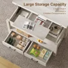 Lift Top Coffee Table, Multi-Function Convertible Coffees Tables with Drawers, Coffee Table Converts To Dining Tables 6
