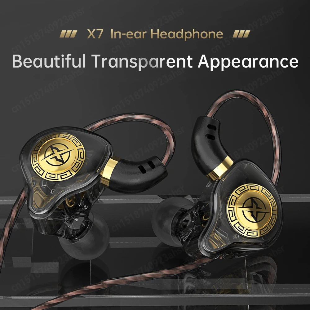 Original X7 In Ear HiFi Wired Earphone Stereo Monitor Headphones