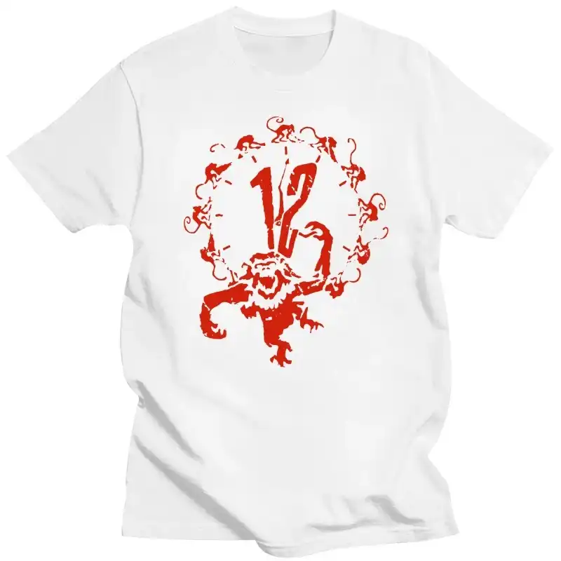 トップス 1995 12 MONKEYS Shirt 12 Monkeys Graffiti Series Movie Vintage Retro T Shirt 632